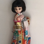 リカちゃん服(お正月の着物)