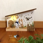 シロクマ　welcomeガーデン　置き時計　照明