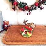 賑やかなクリスマスリースのアイシングクッキー☆ヘアゴム