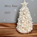 White tree（ウッドビーズ）クリスマスツリー 