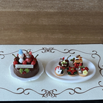 クリスマス🎄ミニチョコケーキとミニタルトのセット☆