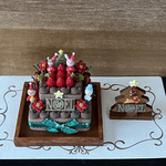 クリスマス🎄2段ケーキとクリスマスの飾りのセット2☆