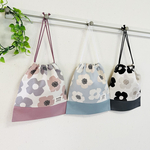 巾着◆女の子◆小さなモダンフラワー柄