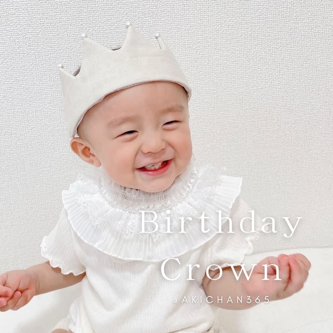 ベビークラウン wg×mぽ パ 100日 ハーフバースデー 誕生日 王冠 1歳 ミニ ベビークラウン wg×w mポ《100日、記念日、誕生日、ハーフ