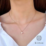 つけっぱなし♡OK！ 316L サージカルステンレス 1粒ネックレス 淡水 パール ネックレス 金属アレルギー対応