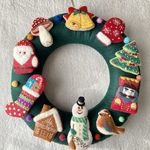 大きめクリスマスリース　6