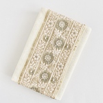 インド刺繍リボン　文庫本ブックカバー