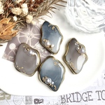 【送料無料】ハンドメイド　パーツセット　レジンパーツ　ヘアアクセサリーパーツ　ニュアンス　カボション　マーブル　貼り付けパーツ