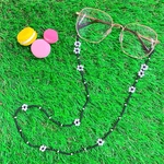 👓ﾒｶﾞﾈﾁｪｰﾝ/ﾒｶﾞﾈｽﾄﾗｯﾌﾟ👓 19. 〜ブラックに大きなホワイトのお花〜
