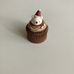 しろくまサンタのカップケーキ