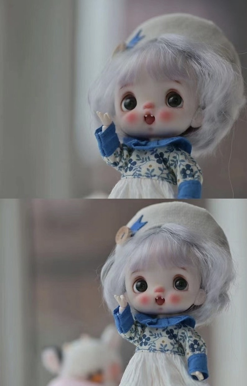 オビツドールヘッド　困ったちゃん　Ob11ドールヘッド オビツ11 カスタムヘッド - 人形の人気通販 | minne byGMOペパボ