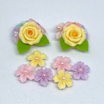 38☆お花達☆パーツ☆樹脂粘土