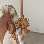  candy cane baloon <gold>