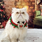 🎄🫎トナカイスタイ🫎🎄　猫　ペット　スタイ　首輪　ネックレス