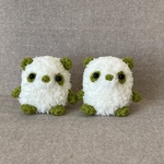 r様オーダふわふわ抹茶パンダちゃんあみぐるみセット🐼