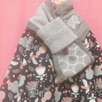 ◆sale◆ ハミングフラワーゆったりワンピース　black