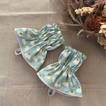 リバーシブルキッチンアームカバー　北欧チューリップ　ミント