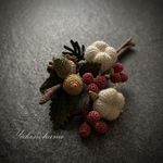 【販売】ブローチ〜木の実(23)〜