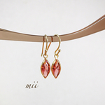 vintage swarovski  フックピアス