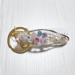 ドライフラワー　かすみ草　キークリップ