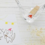 ミニミニサンタ帽子のはんこ(単品)