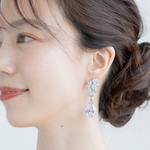 ◇送料無料◇ブライダルピアス／イヤリング　キュービックジルコニア　110523103　
