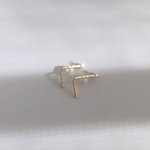 new!!【14kgf】 Lピアス　【silver925】Lピアス