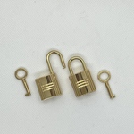 ゴールド 南京錠(カギ付き)  