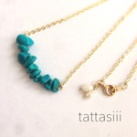 [再販]春夏に！ストーンネックレス