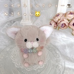 こんぺいとうちゃん☆ハンドメイドぬいぐるみ★ ロイヤルミルクティーねこちゃん