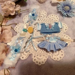 【11月新作】「うさ耳メイド」ちびぐるみサイズ　ぬいぐるみ用お洋服　ぬい服　ぬいぐるみ服　12センチサイズ