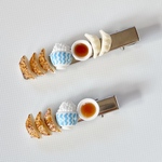 餃子定食のヘアクリップ