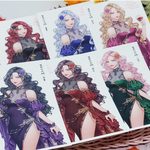 【再入荷】ロマンチックピンク様　人物ステッカー　女のヴァンパイヤ🧛‍♀️
