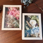 【専用】木箱のアロマフラワーボックス　フラワーボックス　プリザーブドフラワー　ドライフラワー　贈呈品　２個セット