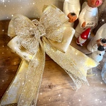 ラスト1   再販　クリスマス　リボン飾り　ツリートップ　クリスマスツリー　リース　クリスマスリボン