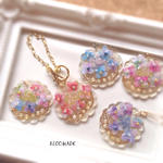 額紫陽花のバッグチャーム