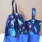 体操着袋とシューズ袋(スペースワールド)