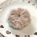 【5個限定✨300円💕】プティ♡くすみピンクファー❤︎プレーンシュシュ✨