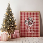 クリスマスツリーのポスター / i1589/  クリスマス　冬　オーナメント　星　　インテリアポスター