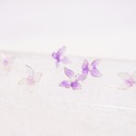 小さな紫陽花の一粒ピアス・ノンホールピアス
