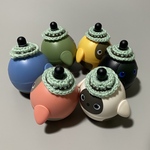 小さなLOVOT帽子６個セット（チョコミント）