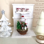 お取り置き分(送料込)  胡桃のクリスマスシープ( ホワイト) 