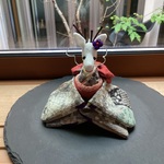 【たつ】　干支飾り　ちりめん　お正月　着物を着たたつさん