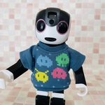 ピクセルコズミックTシャツ（アッシュネイビー）