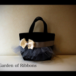 ☆再販☆tutu☆チュール☆frilly bag by grace a vous☆フリリーバッグ☆ブラック