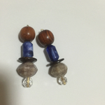 アクリルビーズ×ウッド×クリスタル