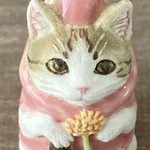 猫ダマ〜キジ白タンポポピンクパーカー