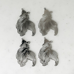 Silver Goldfish Pendant Tops