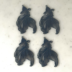 Navy Blue Goldfish Pendant Tops