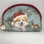 コーギー犬のクリスマスポーチ